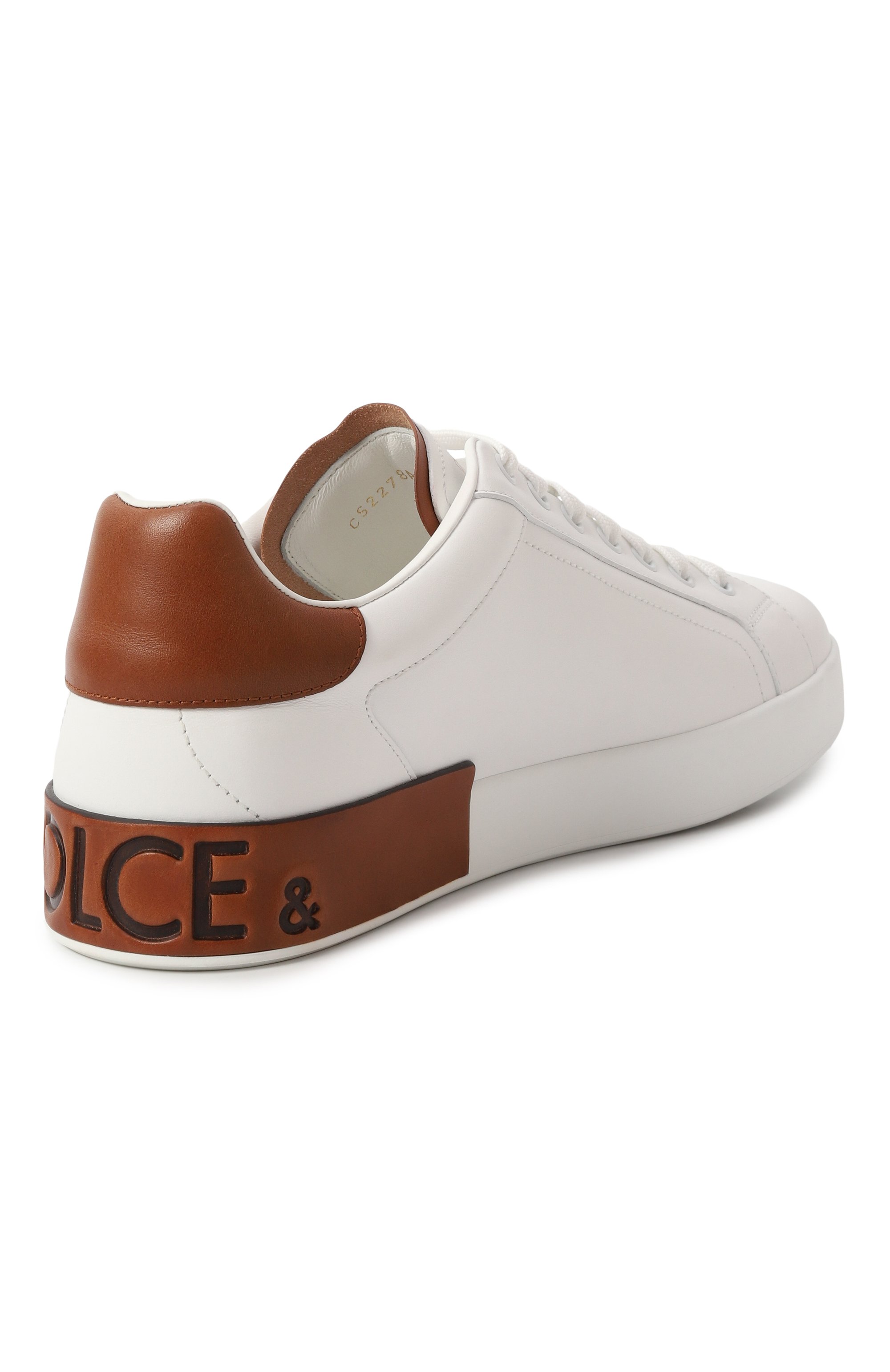 Кожаные кеды portofino DOLCE & GABBANA, арт. CS2278/A9U73, фото 5