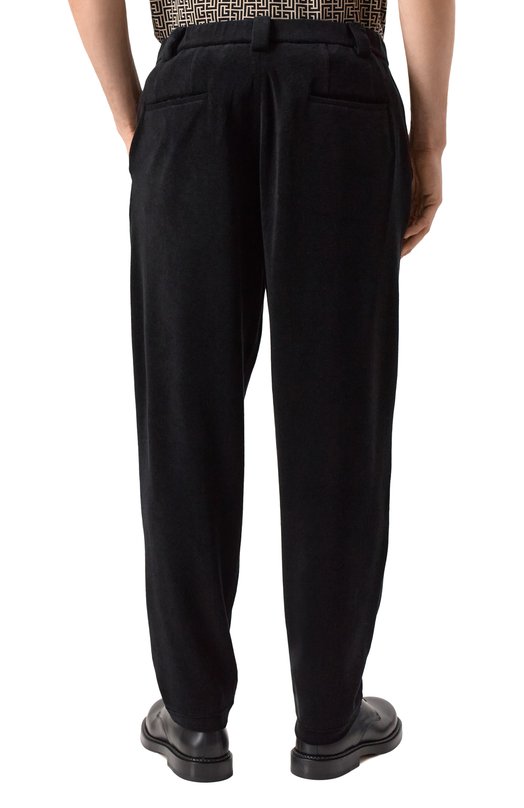 Хлопковые брюки Giorgio Armani GM001250/TE13896 Чёрный  GM001250/TE13896 Фото 4