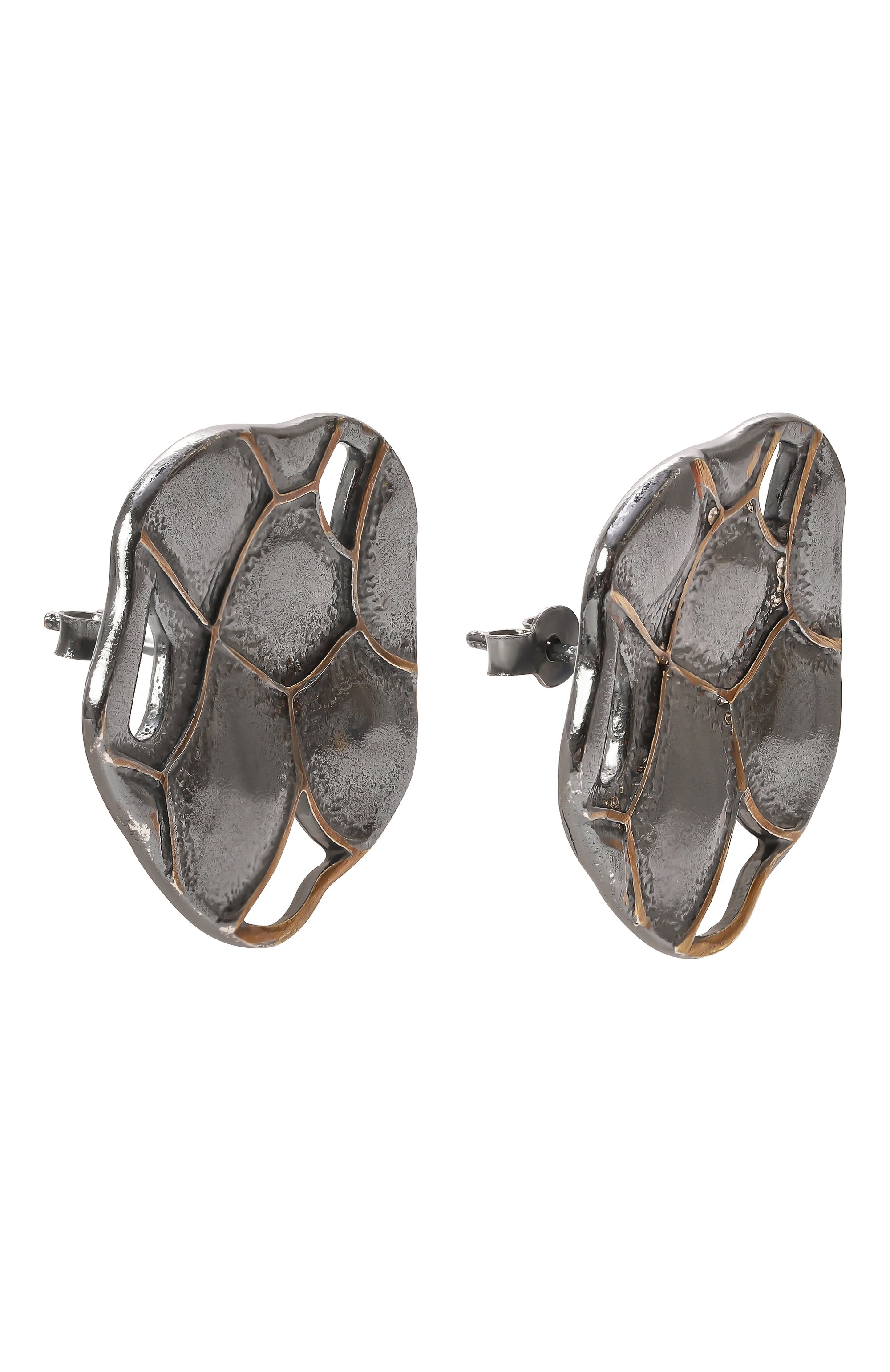 Серьги-пусеты кожа змеи MIDGARD PARIS, арт. 5827B, фото 3