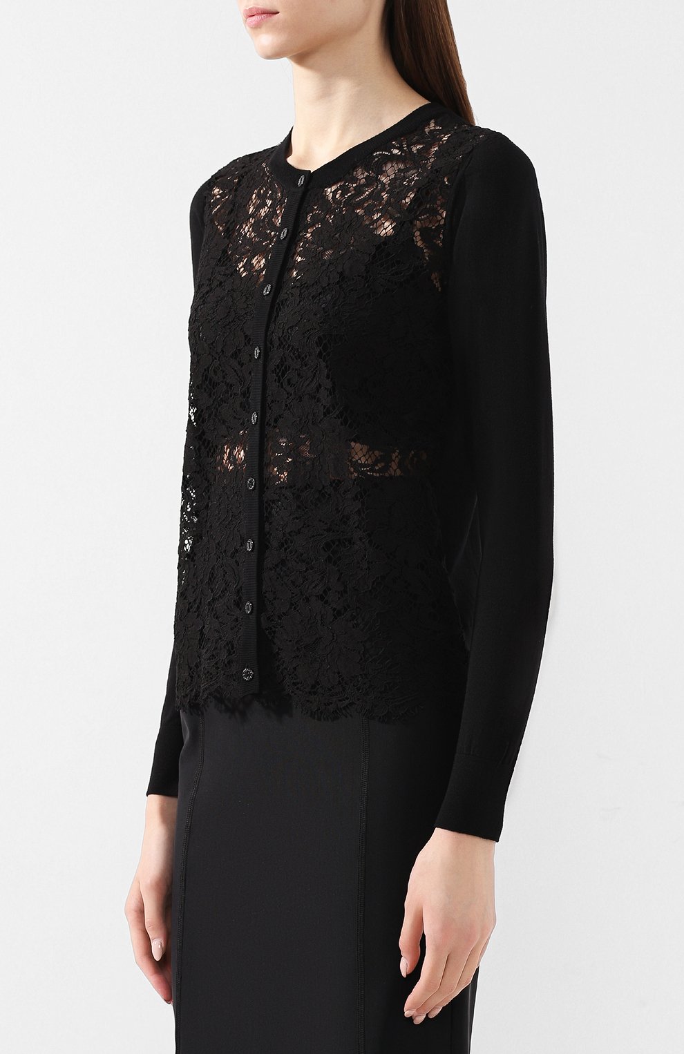 Кардиган из смеси шерсти и хлопка DOLCE & GABBANA, арт. FX359T/JAMTG, фото 3