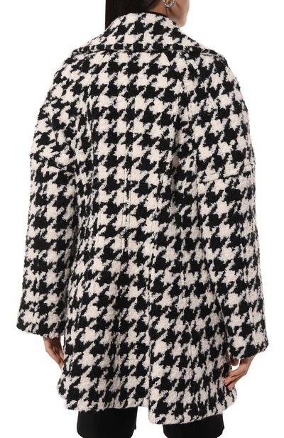 Пальто NINA RICCI черно-белого цвета по цене 199500 руб., арт. 24ACMA002W00356, фото 4 Пальто NINA RICCI, арт. 24ACMA002W00356, фото 4
