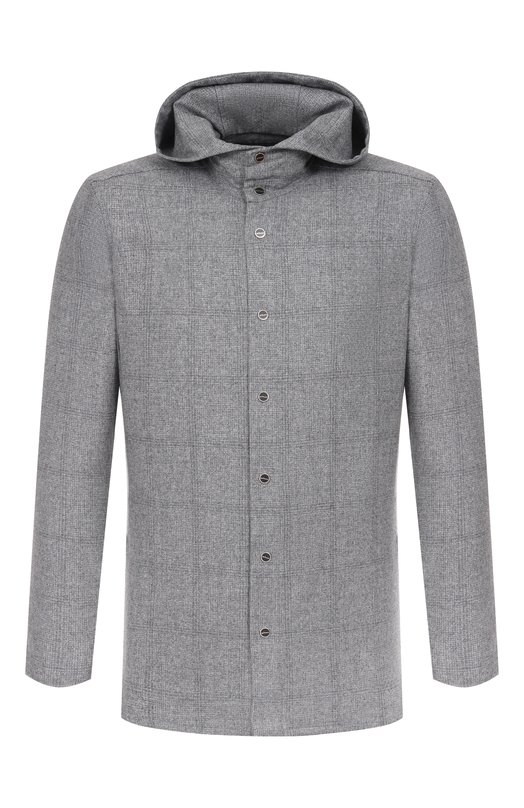 Шерстяная рубашка Kiton UMCPETEK0127G02 Серый UMCPETEK0127G02