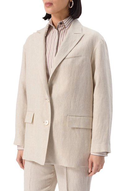Льняной жакет KITON, арт. D53502K0635E05, фото 3