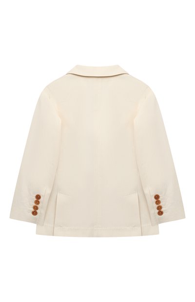 Хлопковый пиджак BRUNELLO CUCINELLI кремового цвета по цене 89950 руб., арт. BS443K726B, фото 2 Хлопковый пиджак BRUNELLO CUCINELLI, арт. BS443K726B, фото 2
