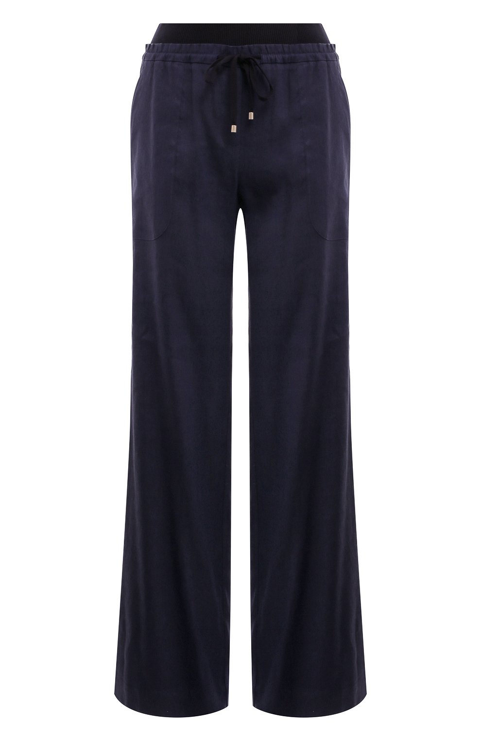 Брюки изо льна и вискозы LORENA ANTONIAZZI темно-синего цвета по цене 77100 руб., арт. P2352PA43A/3347, фото 1 Брюки изо льна и вискозы LORENA ANTONIAZZI, арт. P2352PA43A/3347, фото 1