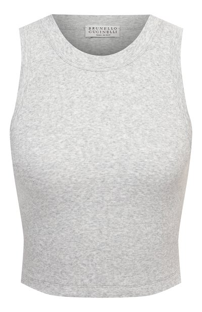 Женский хлопковый топ BRUNELLO CUCINELLI, арт. M0TC836S70