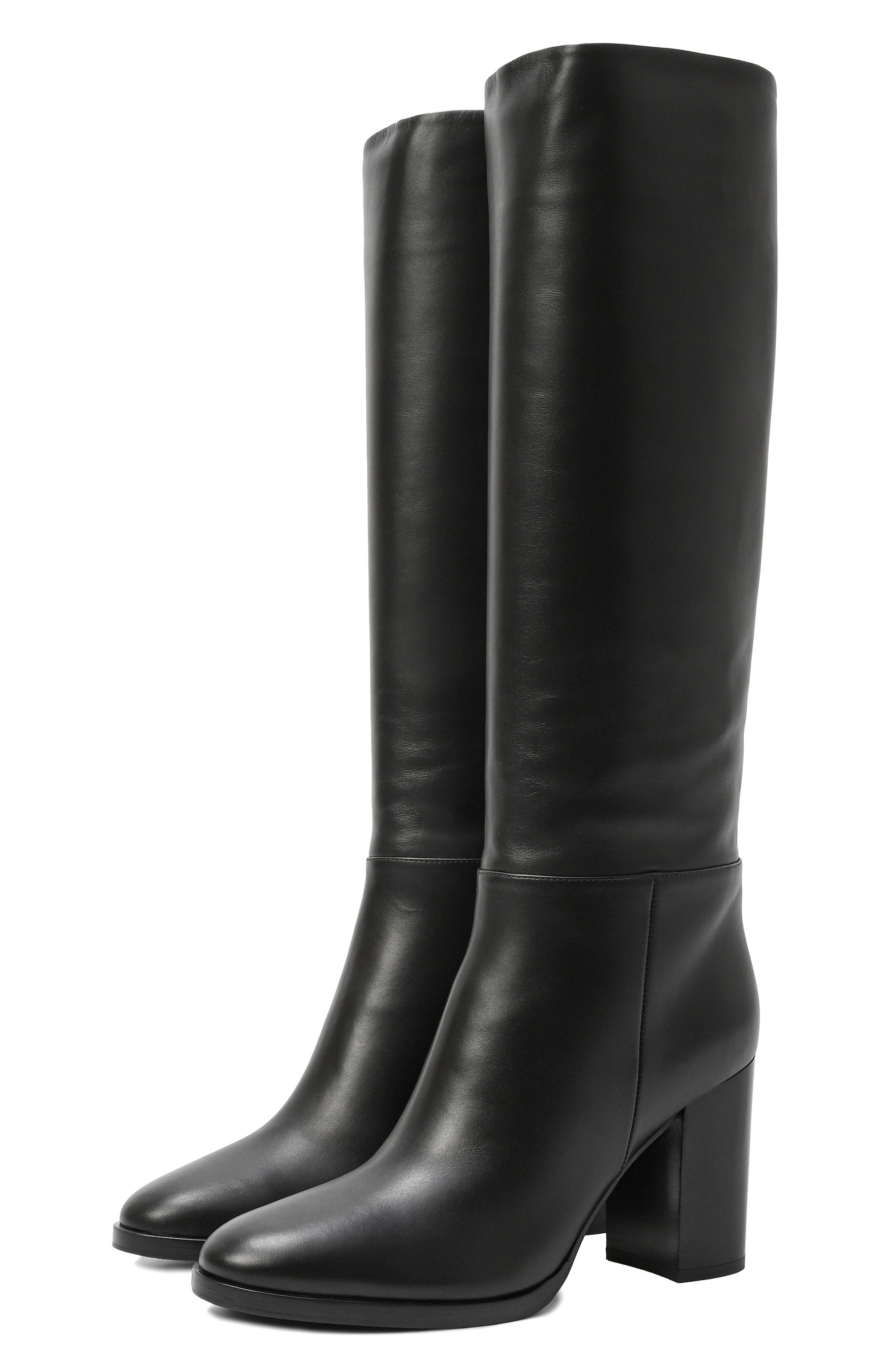 Кожаные сапоги santiago 85 GIANVITO ROSSI, арт. G80488.85CU0.VGUNENE, фото 1