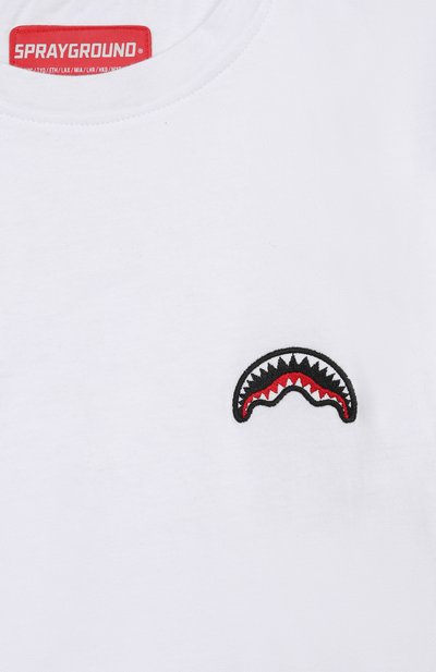 Хлопковая футболка SPRAYGROUND белого цвета по цене 8250 руб., арт. SPY263WHT/JAPAN WAVE T-SHIRT WHT, фото 3 Хлопковая футболка SPRAYGROUND, арт. SPY263WHT/JAPAN WAVE T-SHIRT WHT, фото 3