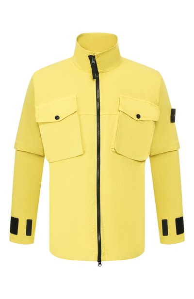 Хлопковая куртка STONE ISLAND желтого цвета по цене 25050 руб., арт. 701510802, фото 1 Хлопковая куртка STONE ISLAND, арт. 701510802, фото 1