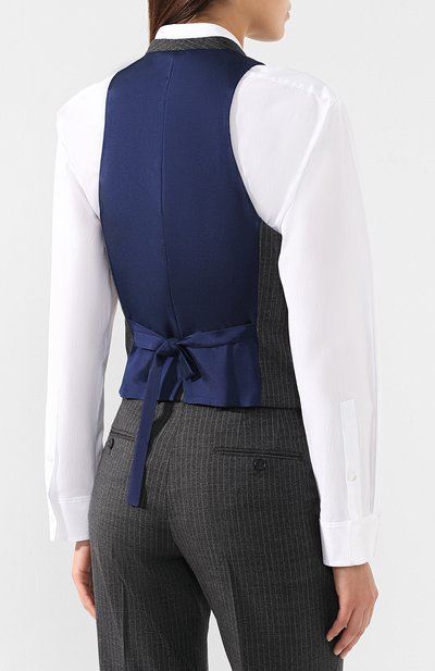 Шерстяной жилет WINDSOR серого цвета по цене 37700 руб., арт. 52 DW100 10006448, фото 4 Шерстяной жилет WINDSOR, арт. 52 DW100 10006448, фото 4