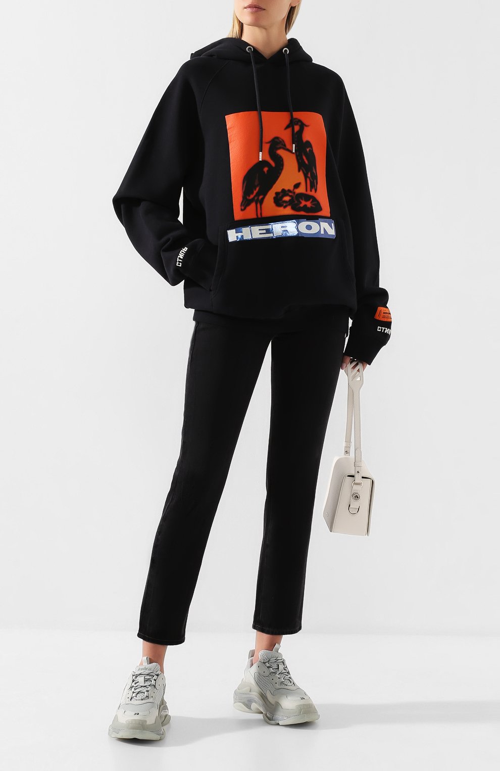 Хлопковое худи HERON PRESTON, арт. HWBB005E198080010488, фото 2