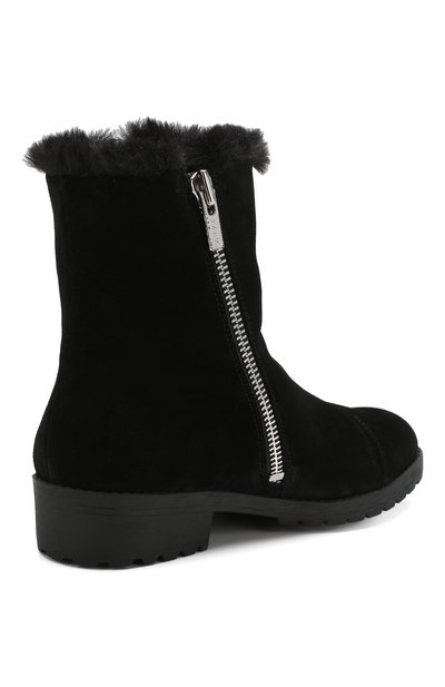 Утепленные замшевые ботинки с молниями DKNY, арт. K3840252, фото 4