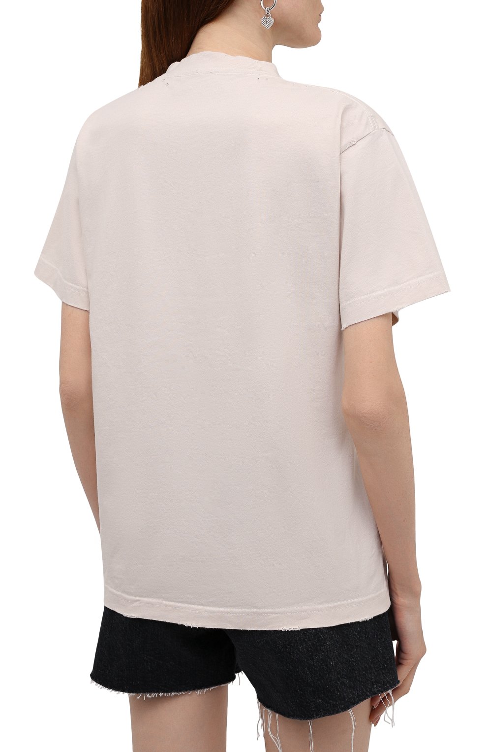 Хлопковая футболка BALENCIAGA, арт. 670943/TLV57, фото 4