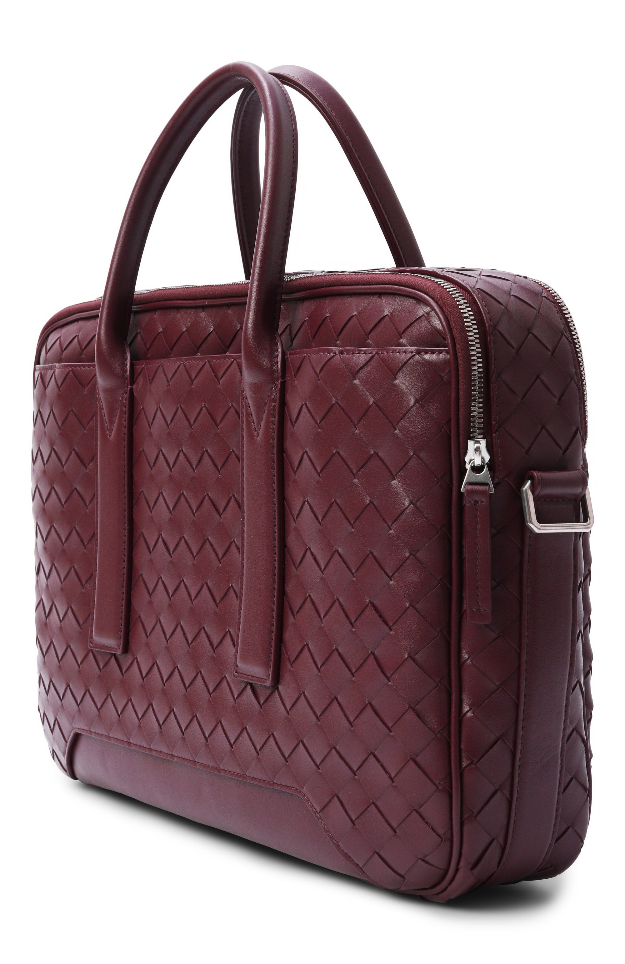 Портфель getaway large BOTTEGA VENETA бордового цвета по цене 540500 руб., арт. 766361/V2HL1, фото 3 Портфель getaway large BOTTEGA VENETA, арт. 766361/V2HL1, фото 3