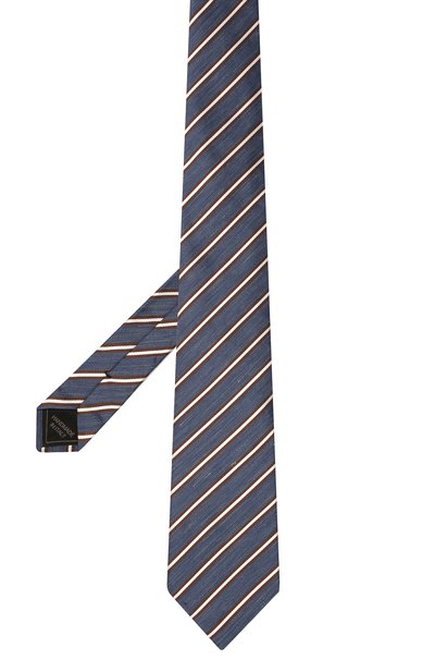 Галстук из шелка и льна BRIONI синего цвета по цене 25950 руб., арт. 062I00/P041B, фото 2 Галстук из шелка и льна BRIONI, арт. 062I00/P041B, фото 2