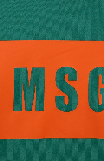 Хлопковая футболка MSGM KIDS, арт. F3MSJUTH010, фото 3