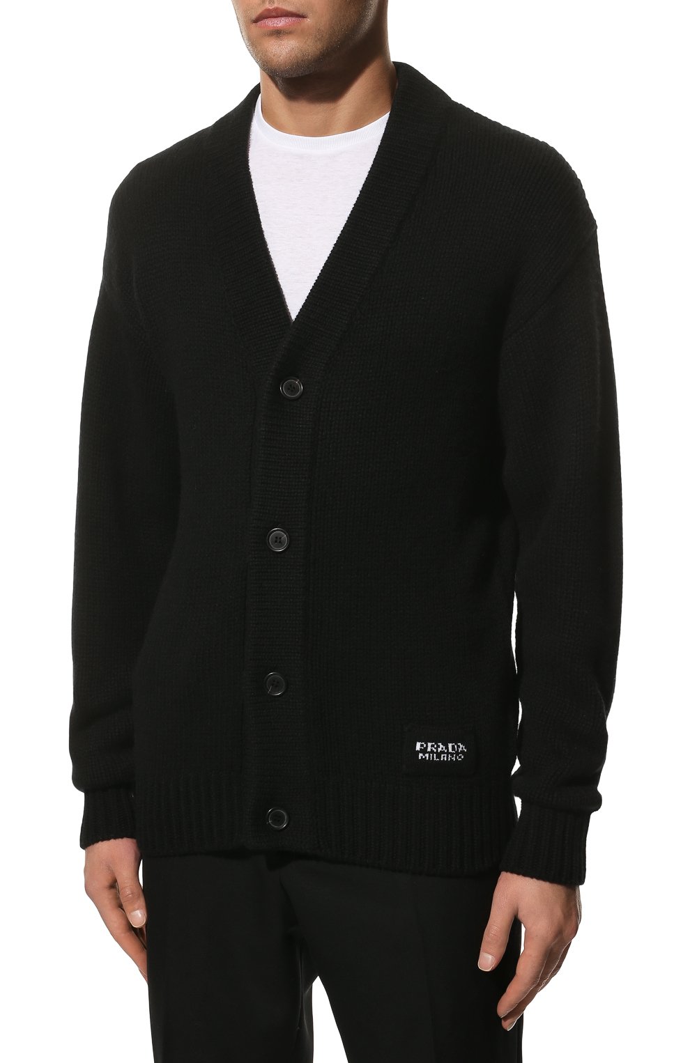 Кашемировый кардиган PRADA, арт. UMG053-1KVZ-F0002-211, фото 3