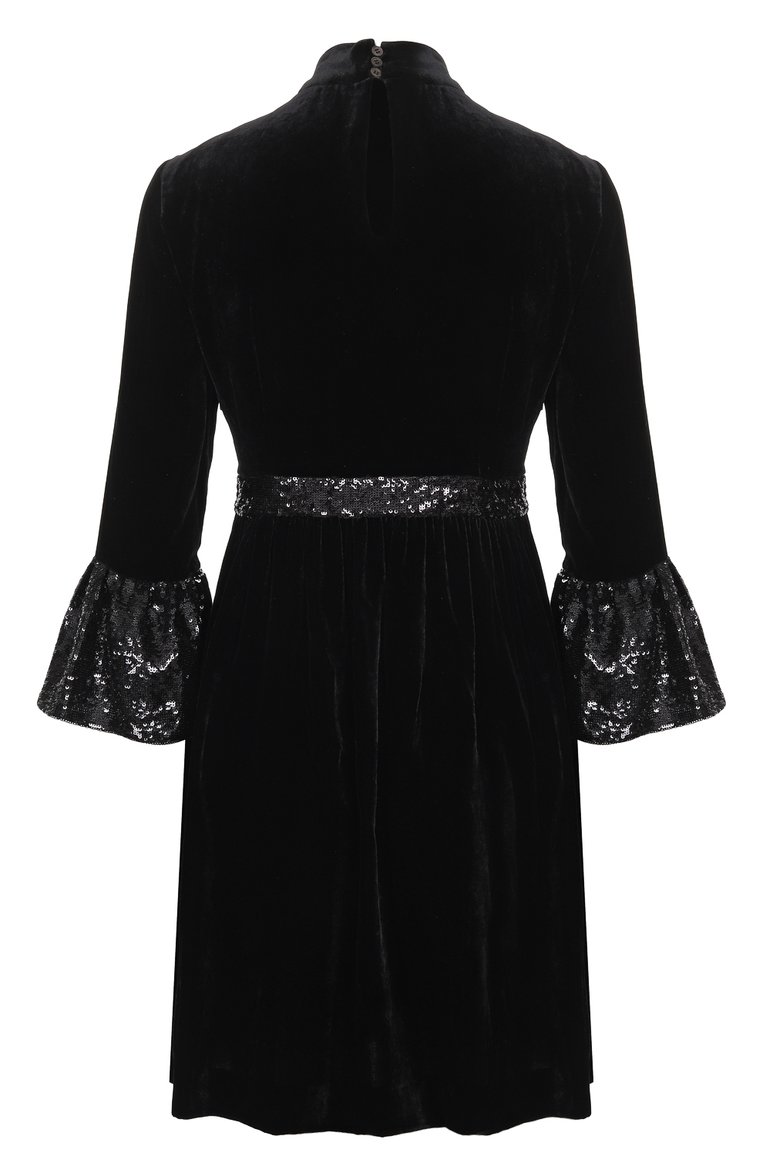 Бархатное платье с отделкой пайетками MIU MIU, арт. MF3348-E21-F0002, фото 2