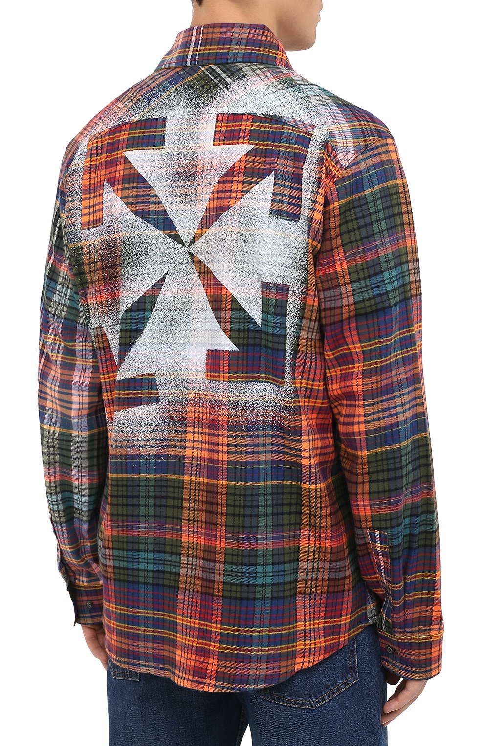 Хлопковая рубашка OFF-WHITE, арт. 0MGA133E20FAB0012010, фото 4