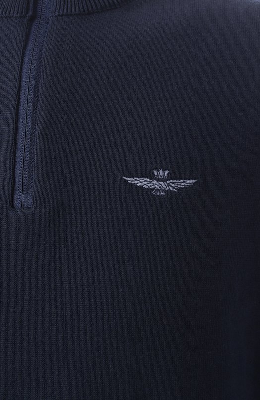 Хлопковый джемпер Aeronautica Militare 241/MA1489L506 Синий  241/MA1489L506 Фото 6