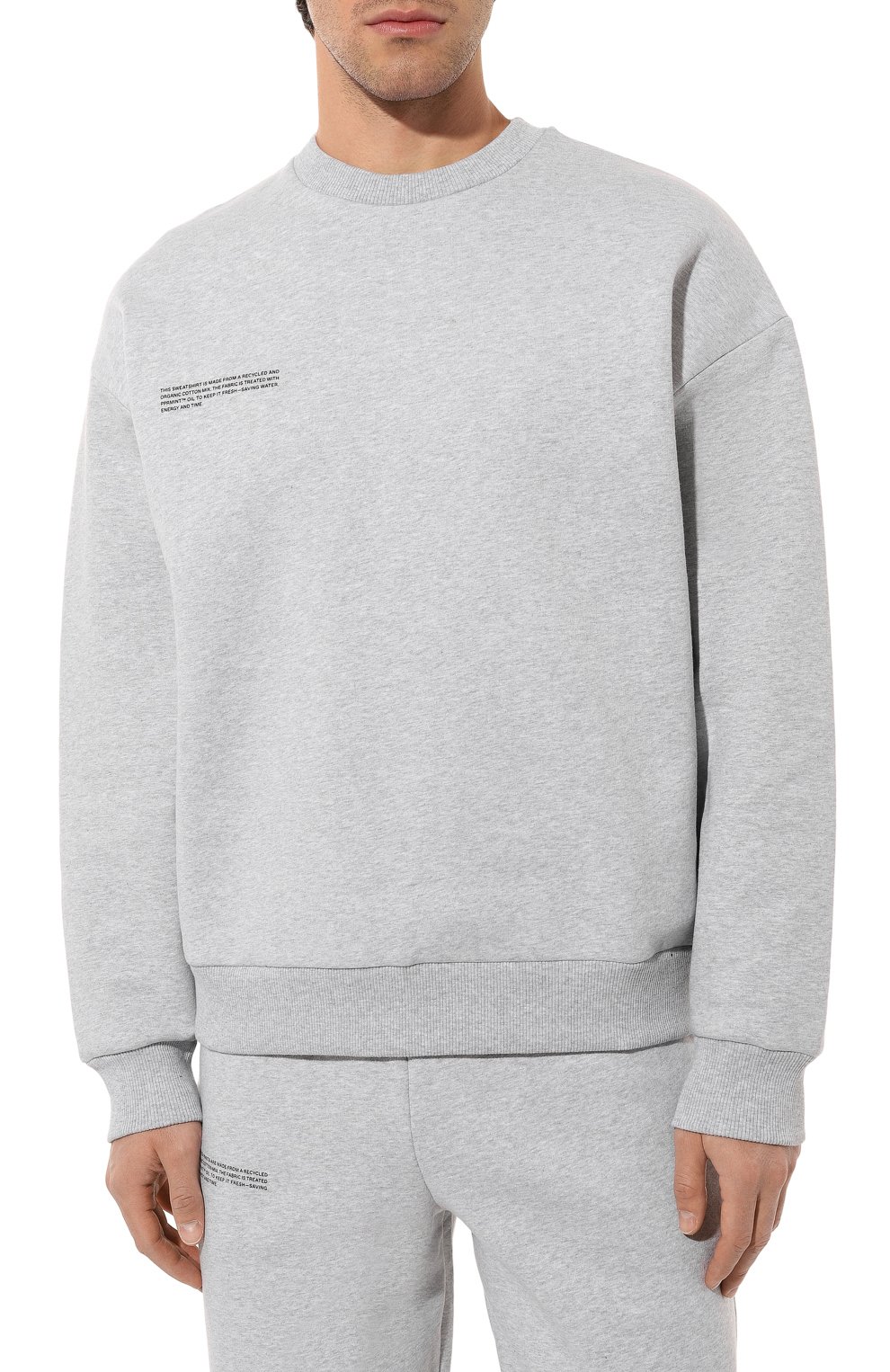 Хлопковый свитшот PANGAIA серого цвета по цене 14650 руб., арт. 10000299, фото 6 Хлопковый свитшот PANGAIA, арт. 10000299, фото 6