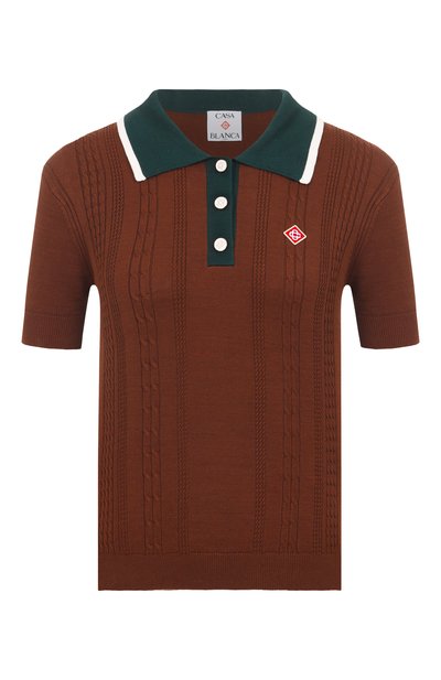 Женское хлопковое поло CASABLANCA, арт. WS25-KW-948-01