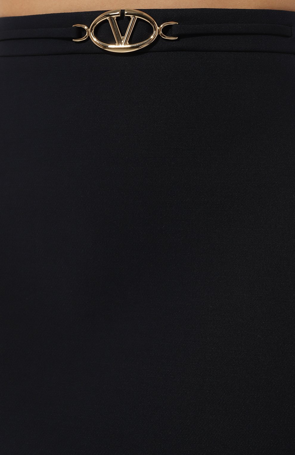 Юбка из шерсти и шелка VALENTINO темно-синего цвета по цене 175500 руб., арт. 5B3RABK01CF, фото 5 Юбка из шерсти и шелка VALENTINO, арт. 5B3RABK01CF, фото 5