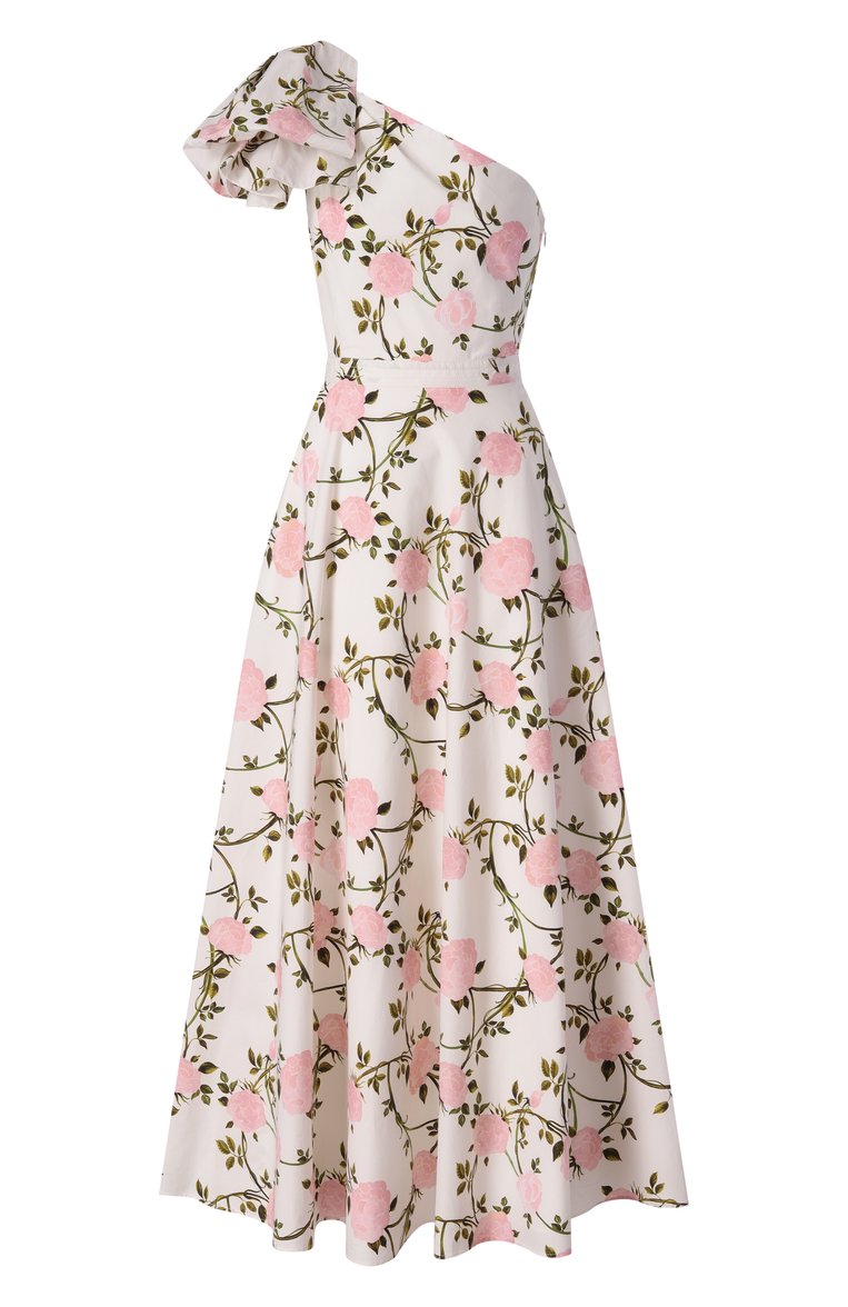 Женское хлопковое платье GIAMBATTISTA VALLI белого цвета, арт. 25SSPVCA5262-31PRI | Фото 1 (Длина Ж (юбки, платья, шорты): Макси; Драгоценные камни: Проставлено; Материал внешний: Хлопок; Материал сплава: Проставлено; Стили: Романтичный; Случай: Коктейльный; Рукава: Без рукавов; Женское Кросс-КТ: Платье-одежда)