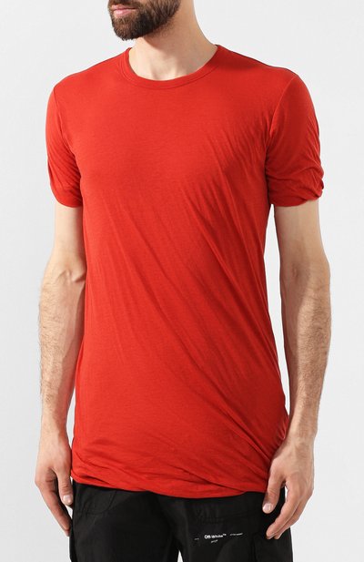 Хлопковая футболка RICK OWENS, арт. RU19F4256/UC, фото 3