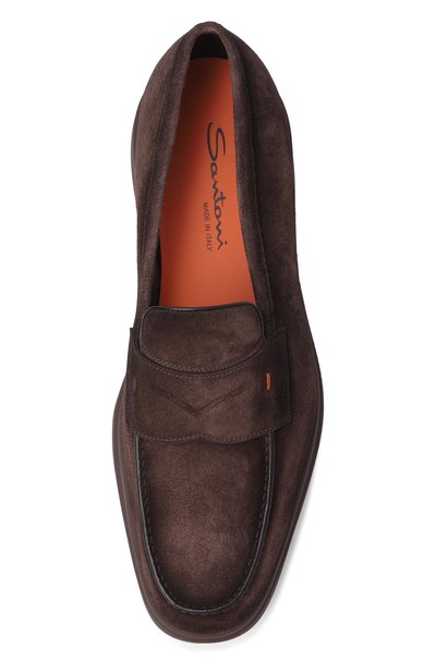 Замшевые пенни-лоферы easy SANTONI, арт. MGEG19238F0NSR0V, фото 5