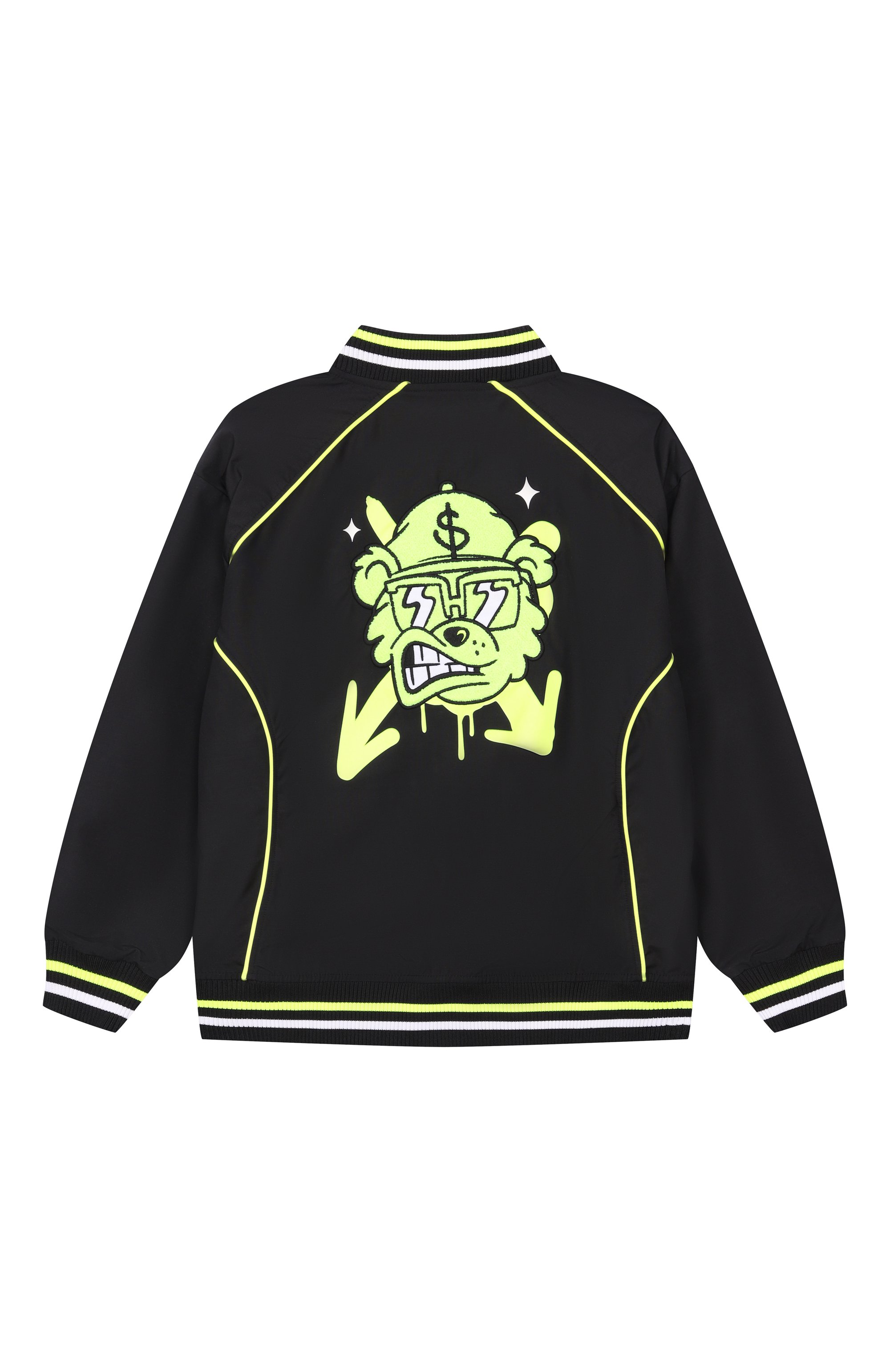 Бомбер SPRAYGROUND черного цвета по цене 36300 руб., арт. SPY1442, фото 2 Бомбер SPRAYGROUND, арт. SPY1442, фото 2