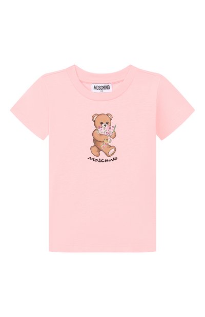 Хлопковая футболка MOSCHINO, арт. HGM06K/LAA02_001