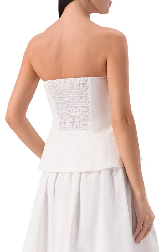 Хлопковый топ Daname 726SS7807P Белый  726SS7807P Фото 4