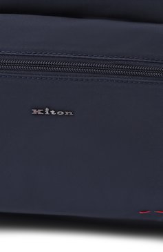 Мужской рюкзак KITON темно-синего цвета, арт. UBA0084N0122102 | Фото 3 (Размер: large; Материал: Текстиль; Ремень/цепочка: На ремешке; Сумки-технические: Рюкзаки - большие; Стили: Кэжуэл)