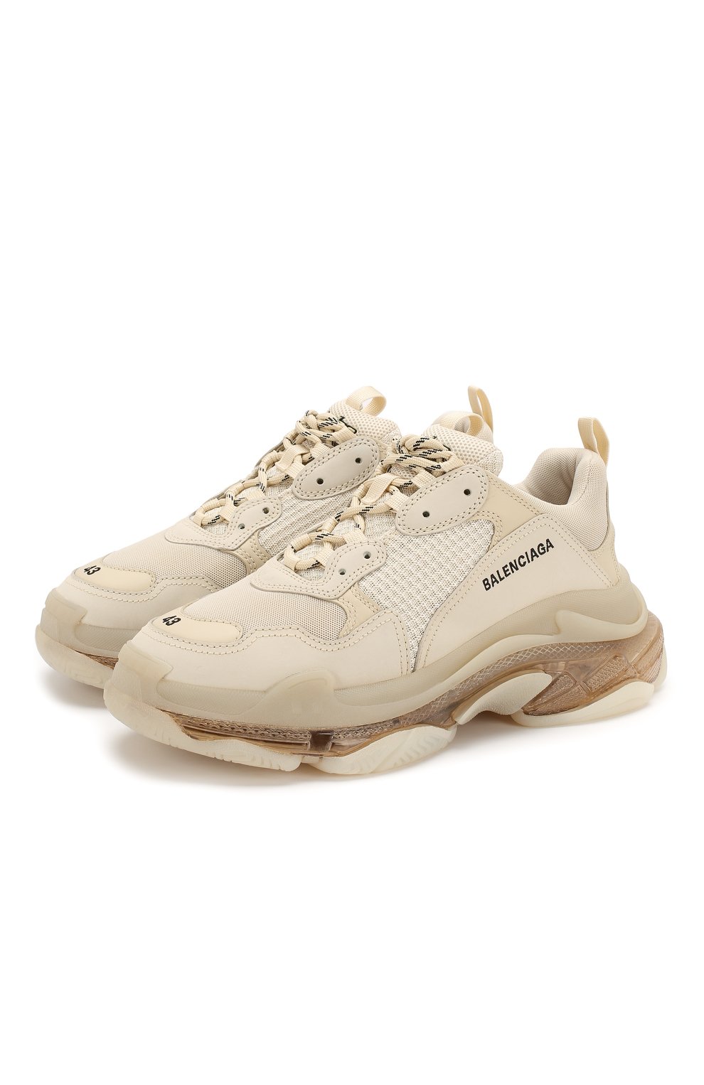 Комбинированные кроссовки triple s clear sole BALENCIAGA, арт. 541624/W0901, фото 1