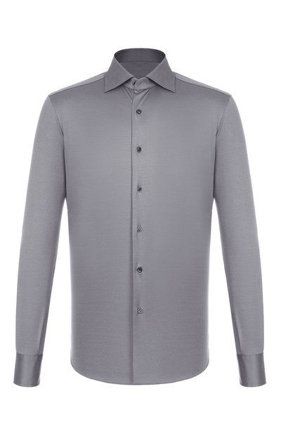 Мужская хлопковая сорочка MVST, арт. SLIM/GABRIELLE/R0UND/1628-JERSEY (INTERL0CK)