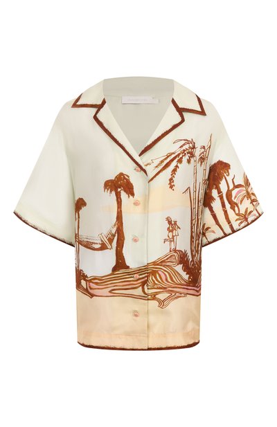 Женская шелковая рубашка ZIMMERMANN, арт. 3570TSS254