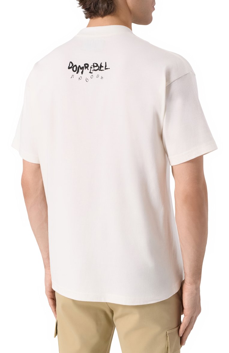 Мужская хлопковая футболка DOMREBEL белого цвета, арт. M L0VEBEAR/TSHIRT | Фото 4 (Длина (для топов): Стандартные; Материал внешний: Хлопок; Рукава: Короткие; Принт: С принтом; Стили: Гранж; Кросс-КТ: Джерси; Мужское Кросс-КТ: Футболка-одежда; Автоматизация ТО: Проставлено; Автоматизация состава: Проставлено; Детали: Без декора)