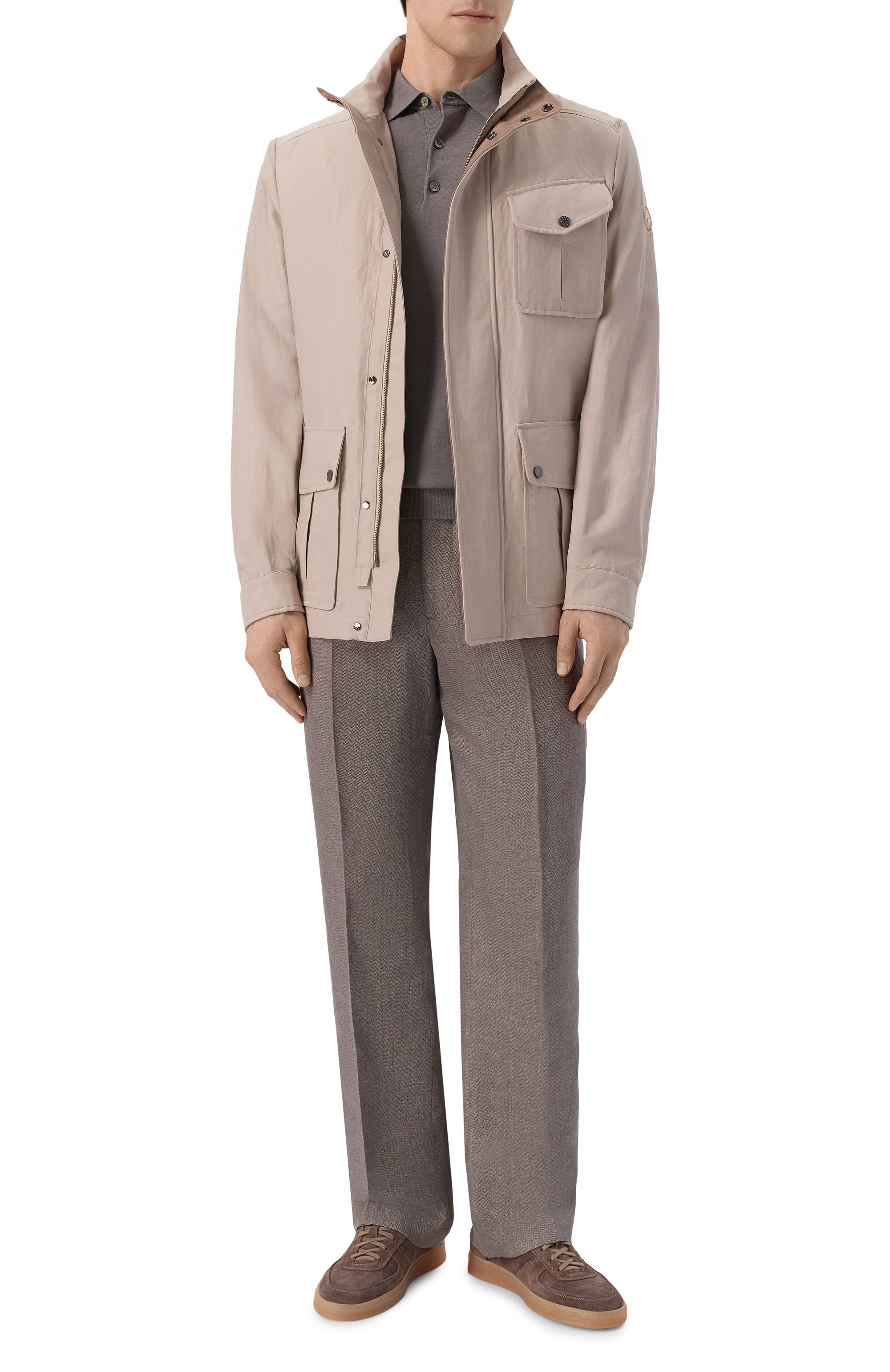 Поло из шелка и хлопка 12 STOREEZ, арт. 136307, фото 2