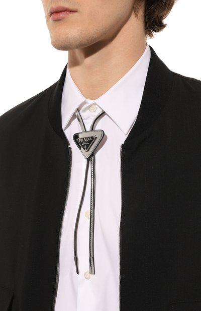 Кожаный галстук боло PRADA, арт. 2IC027-ZO6-F0118, фото 2