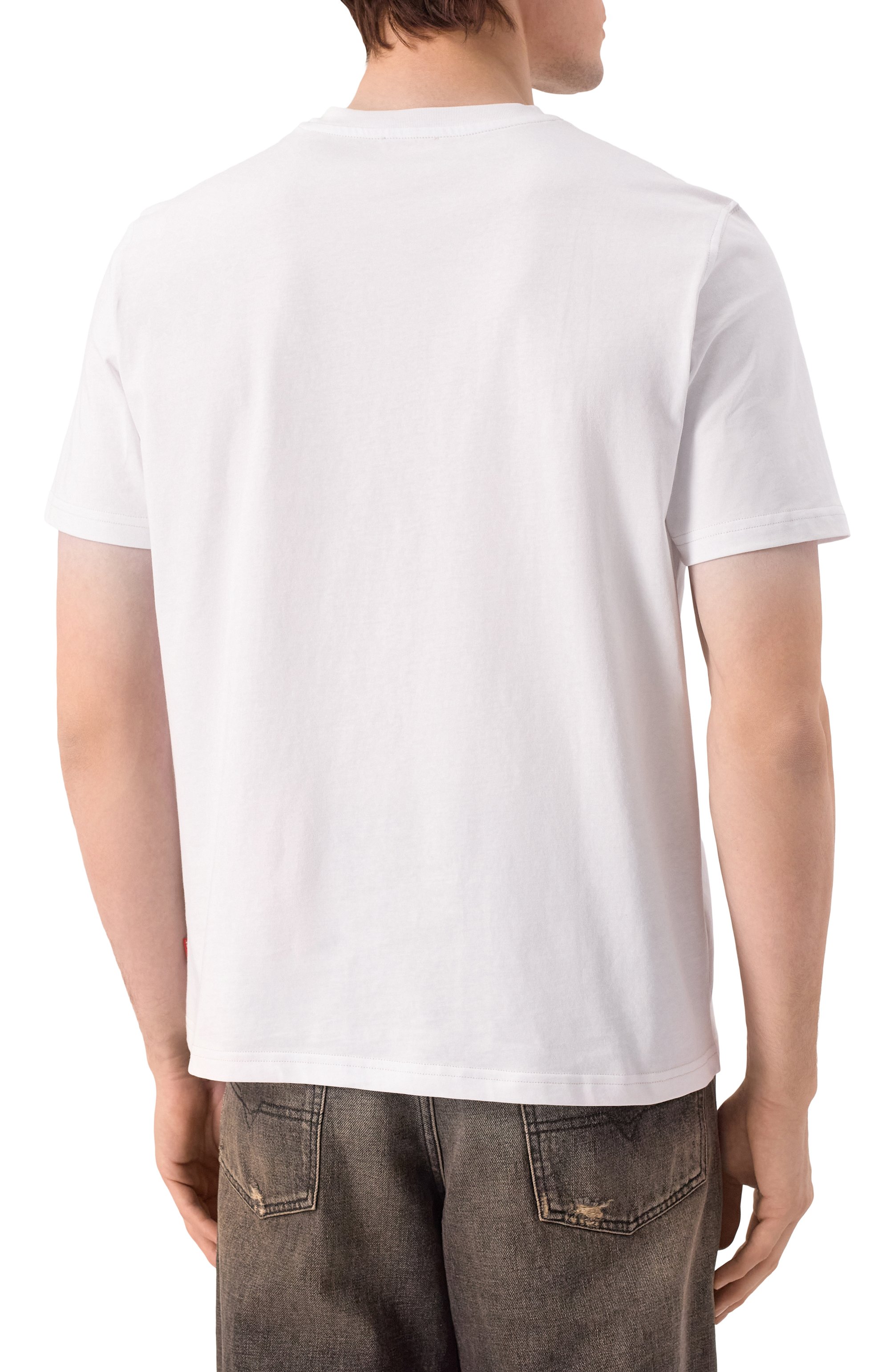 Хлопковая футболка DIESEL, арт. A17268/0PLAT, фото 4