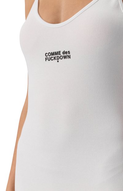 Хлопковое платье COMME DES FUCKDOWN, арт. CFABW01252, фото 5