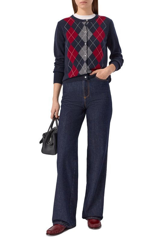 Кашемировый кардиган arch4 KNCD2645 Синий  KNCD2645 Фото 2