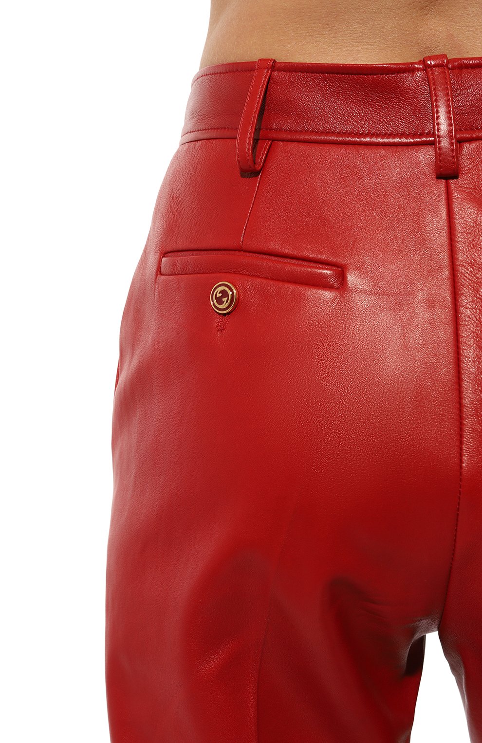 Кожаные брюки GUCCI, арт. 629532 XN336, фото 5