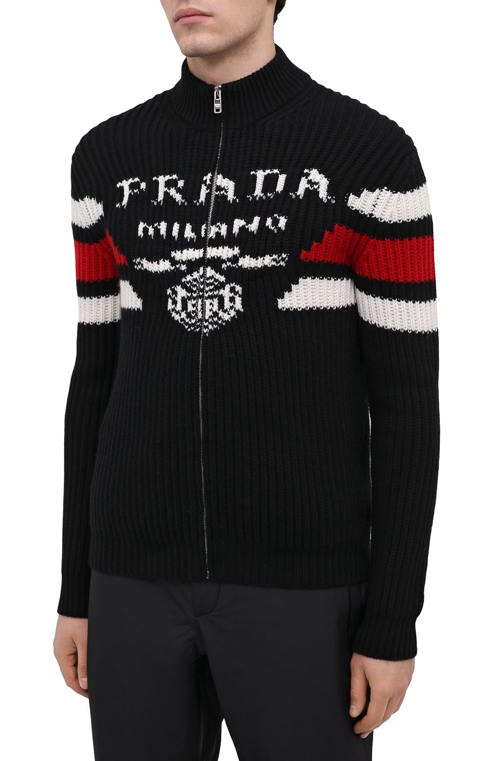 Кашемировый кардиган PRADA, арт. UMG123-10O9-F0002-212, фото 3