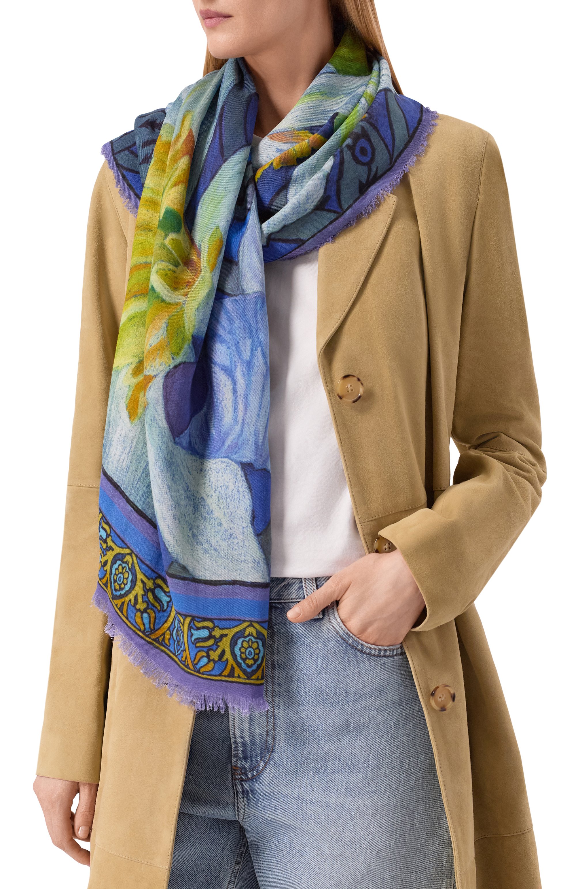 Шаль ирисы GOURJI, арт. 911351/81117, фото 2