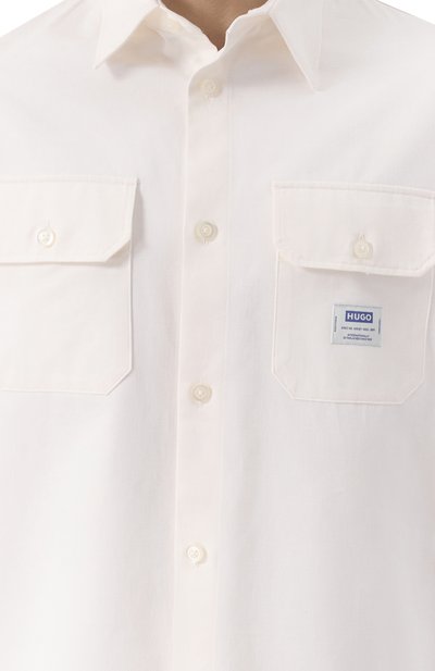 Хлопковая рубашка HUGO BLUE, арт. 50517871, фото 5
