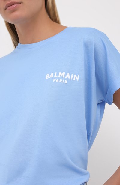 Хлопковая футболка BALMAIN, арт. UF11351/I382, фото 5