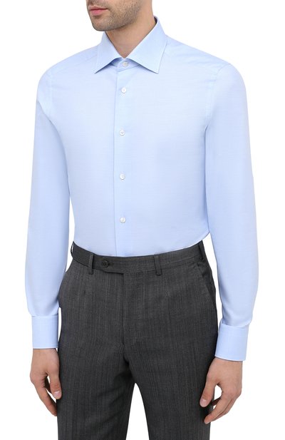Хлопковая сорочка ZEGNA, арт. 801030/9MS0BR, фото 3