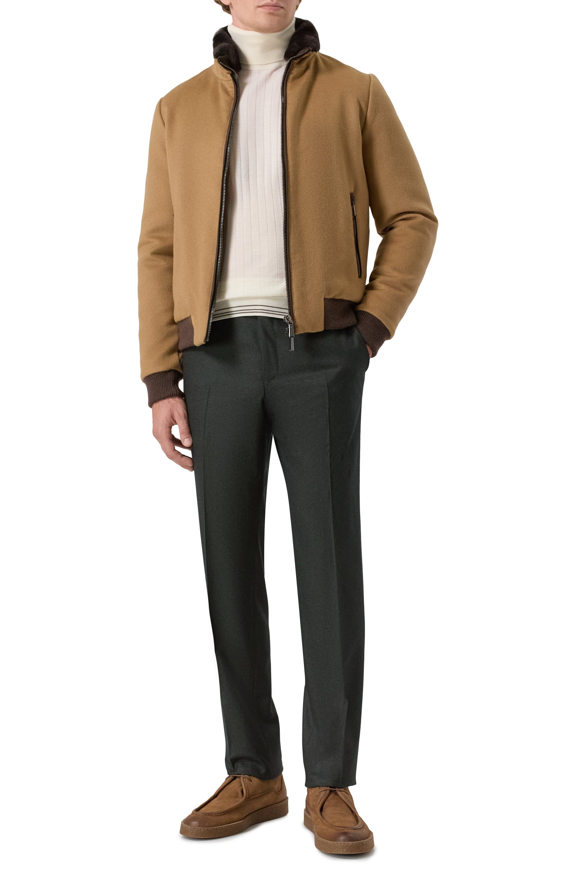 Бомбер из шерсти и кашемира bellati-le MOORER, арт. BELLATI/LE, фото 2